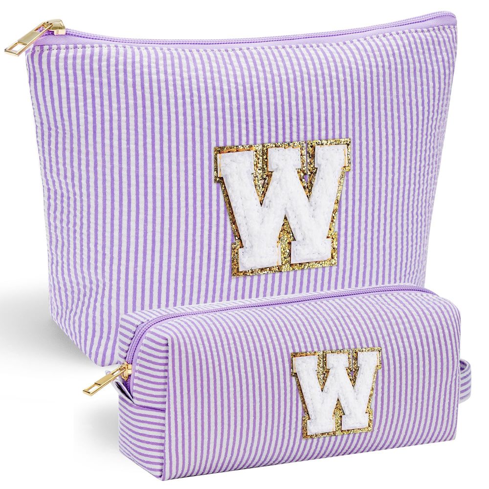 Makeup Travel Bag Makeup Pouch - Initial Travel Makeup Bag Cosmetic Bag💕